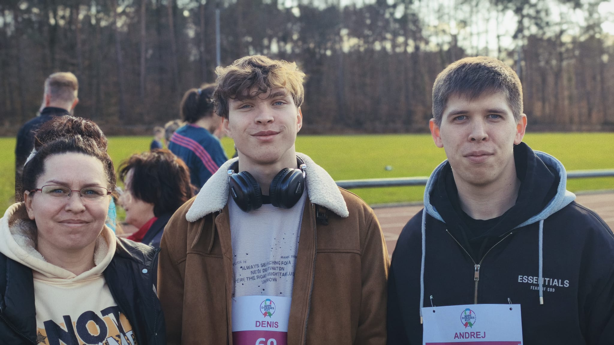 Familie vor dem Spendenlauf SV Stockstadt