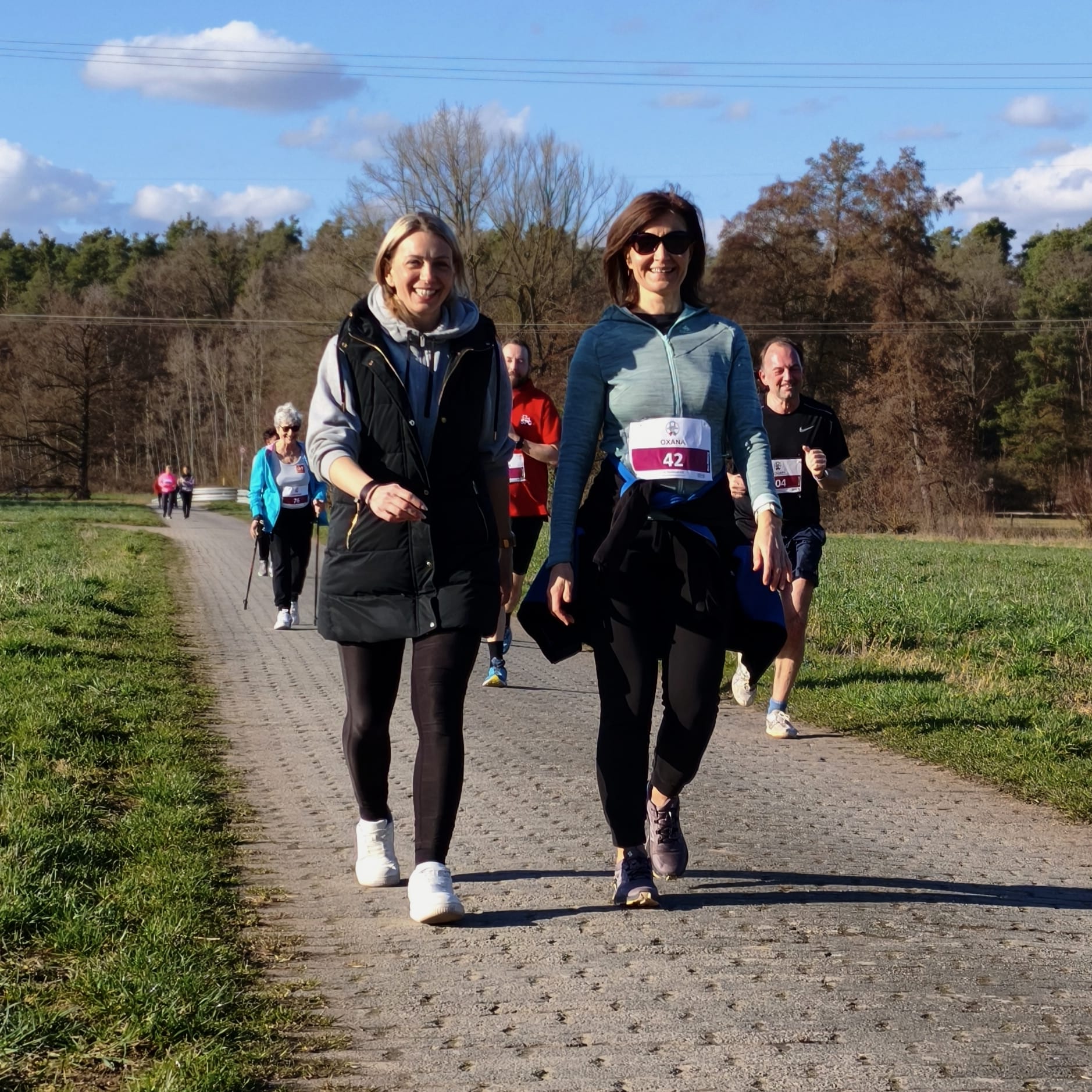 Teilnehmer motiviert und entspannt beim Spendenlauf SV Stockstadt
