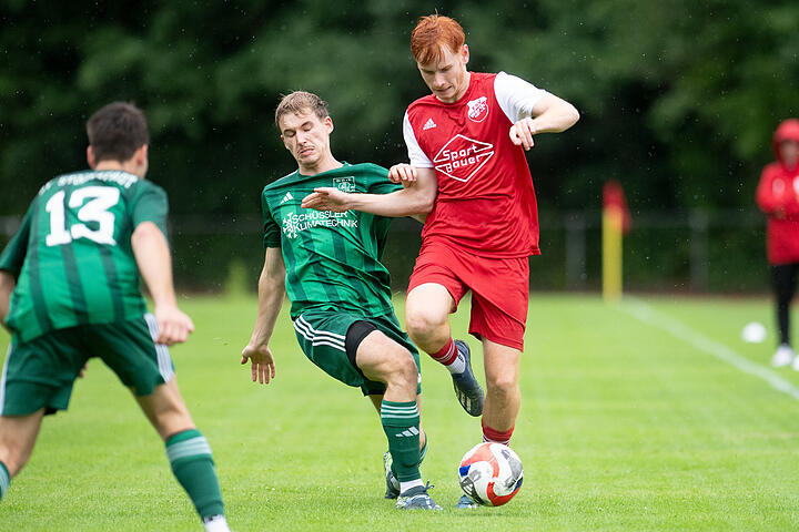 Fußballmannschaft im Spiel